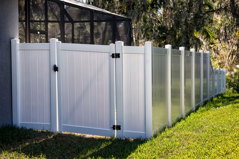 White Pvc Fence Installation